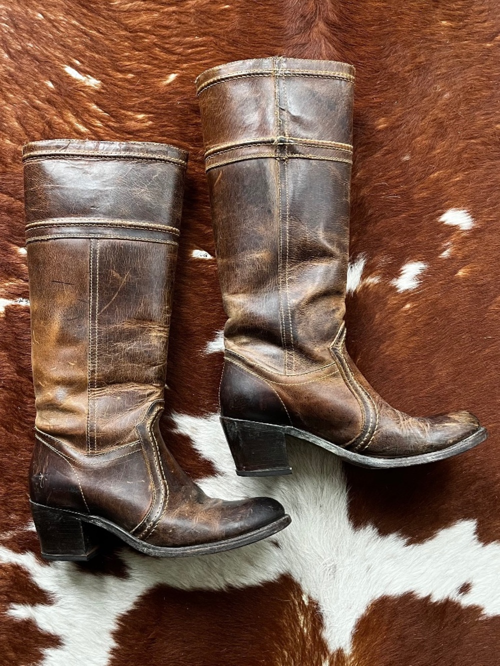 Antique brown Frye Jane 14L Boots - Picture 2 of 10